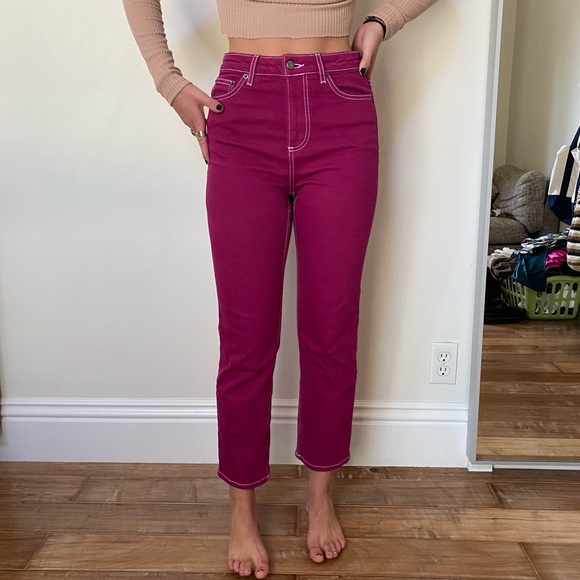 Top shop magenta jeans - Picture 1 of 2